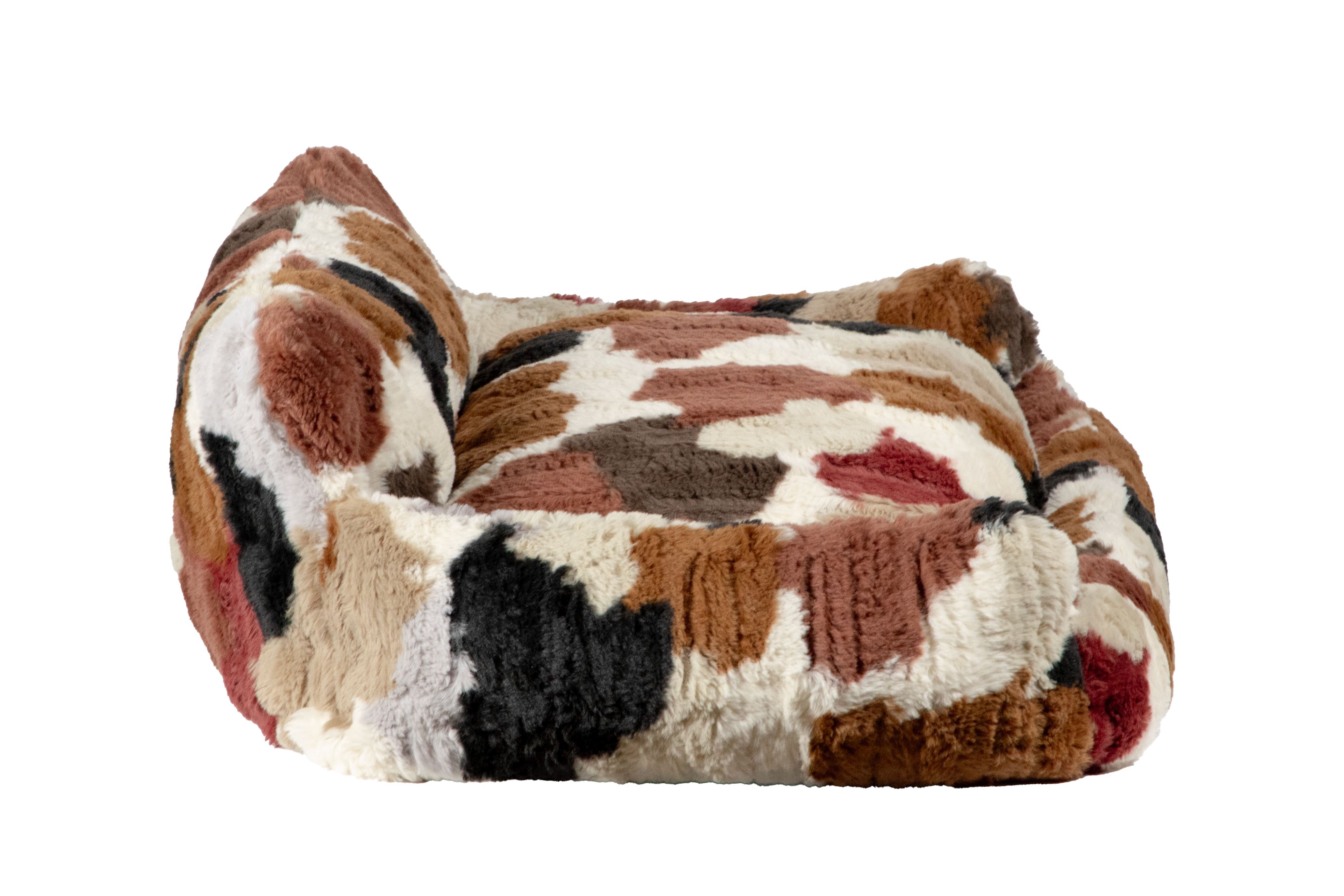 lit soutien chien motif zèbre