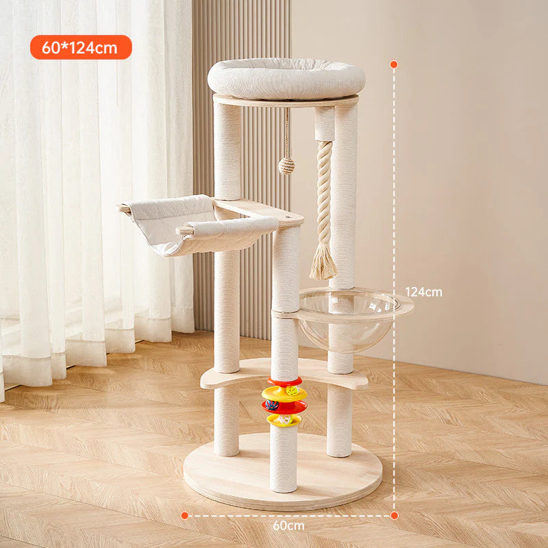 design épuré arbre chat