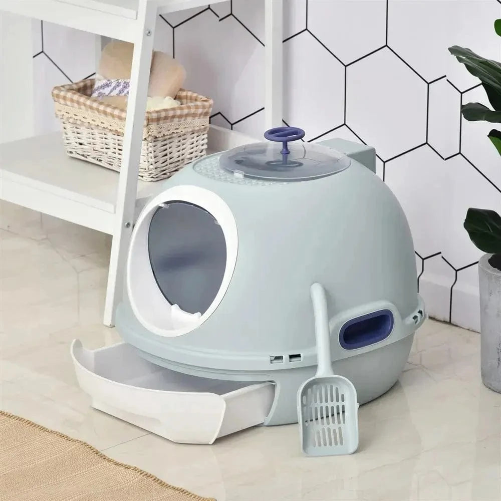 maison de toilette chat avec tiroir