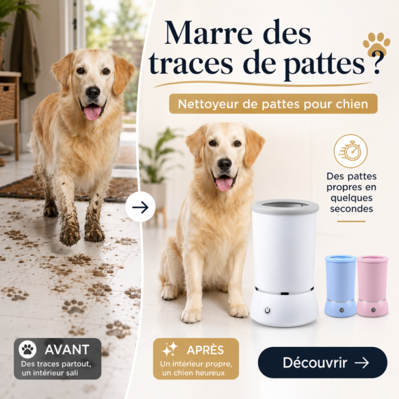Nettoyeur de Pattes pour Chien Portable | Gobelet lavage