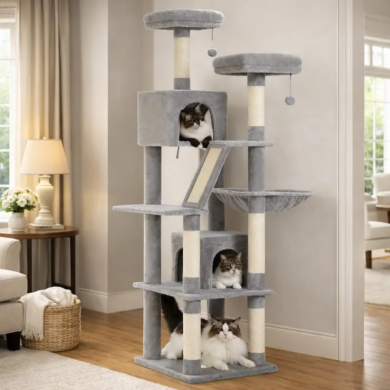 cat tower luxe intérieur