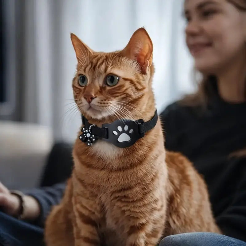 collier chat AirTag