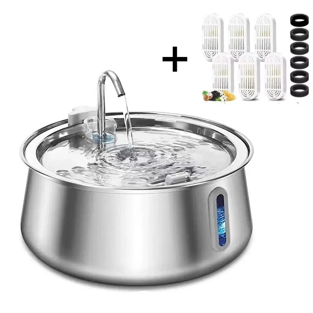 fontaine design en acier inoxydable