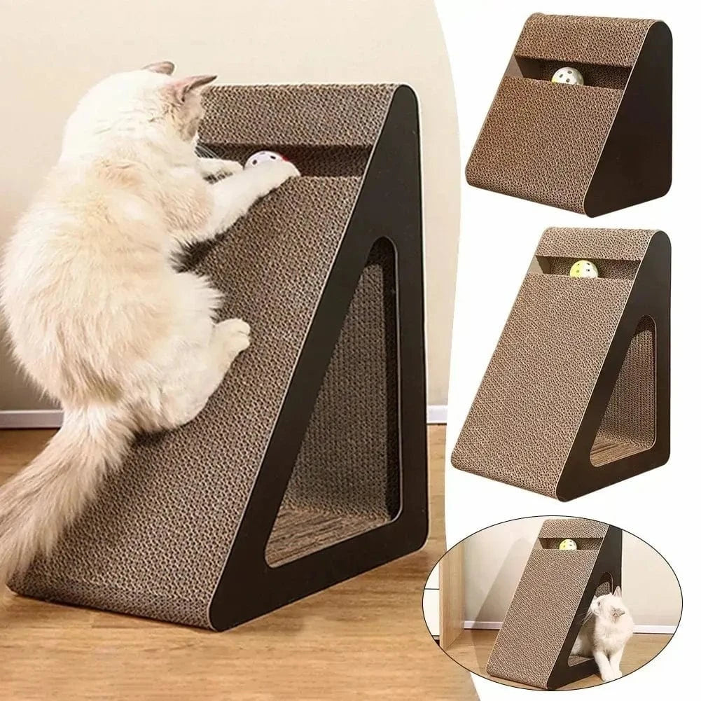 Griffoir chat triangle en action