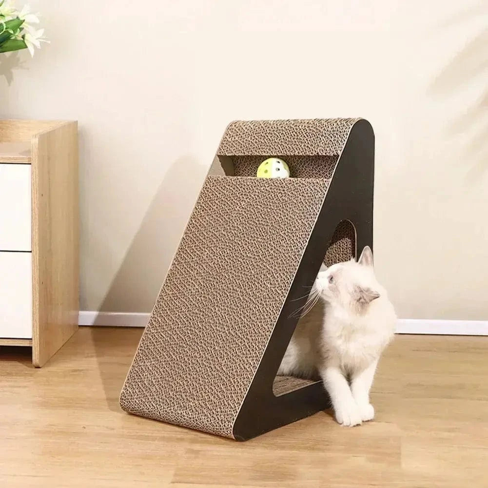 Détail du Griffoir chat triangle