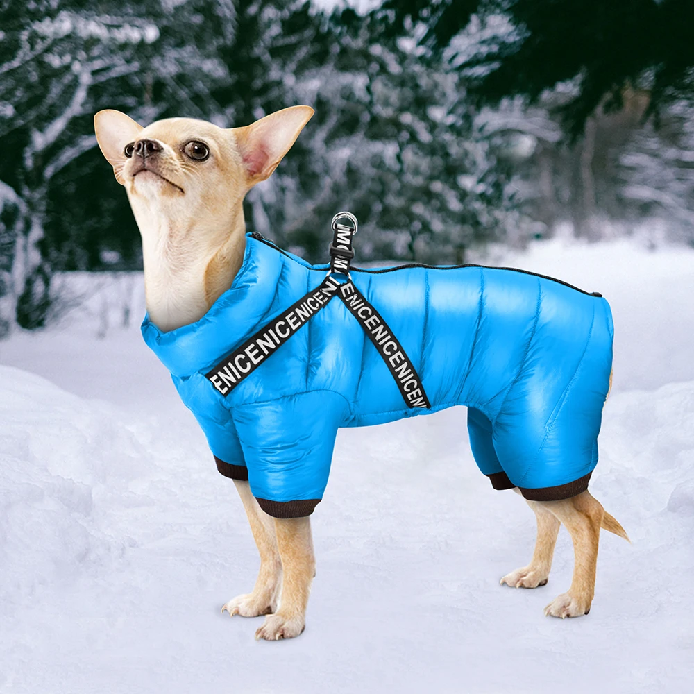 Manteau Chien Imperméable Hiver 4 Pattes - Doudoune Chaude Petit Chien Chihuahua Premium – Image 22