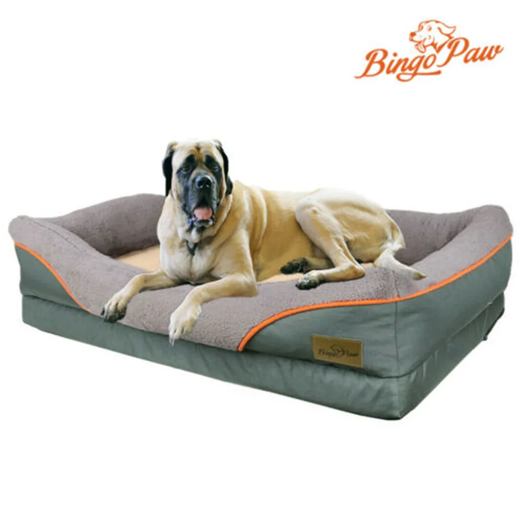 Panier Chien Imperméable Coussin Orthopédique - Lit Confortable avec Rebords – Image 3