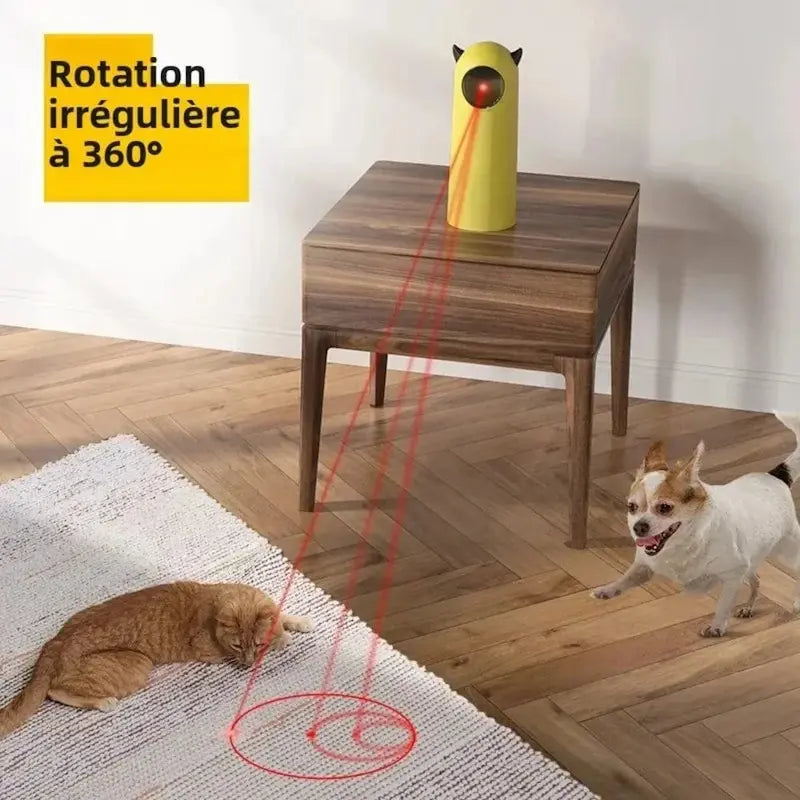 Jouet interactif chat LED