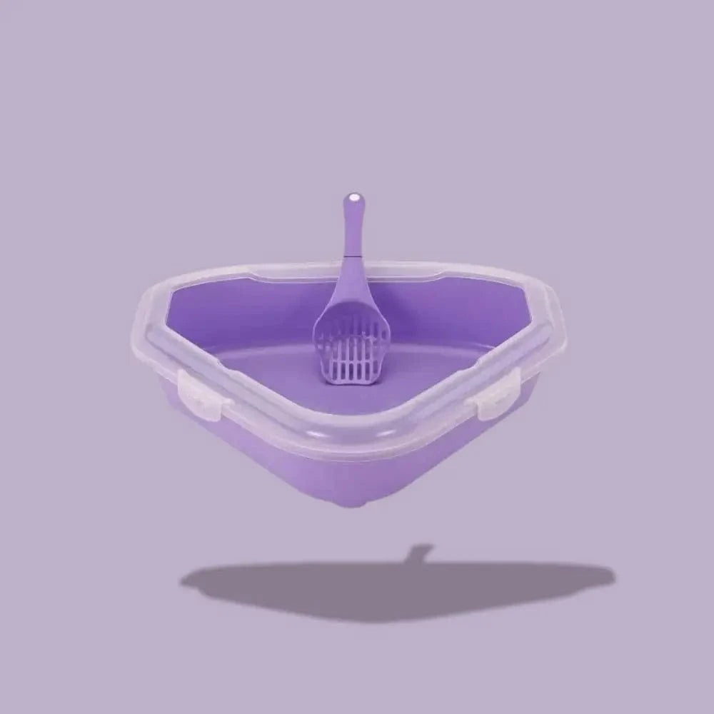 litière d'angle gain de place