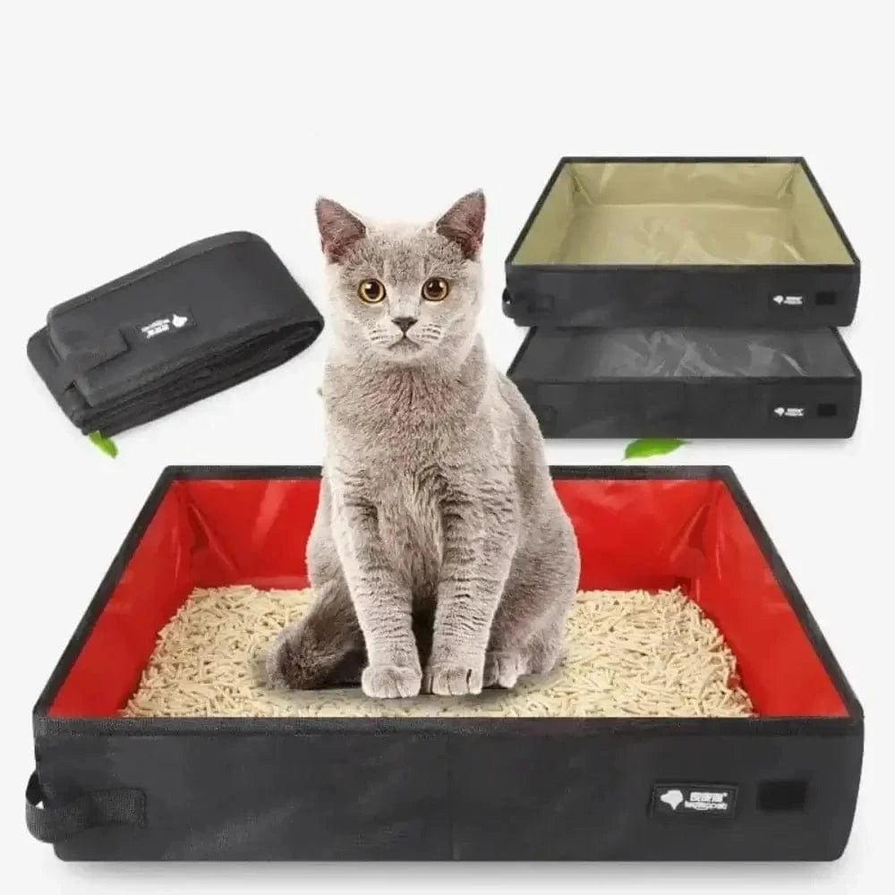 Litière de voyage pliable
