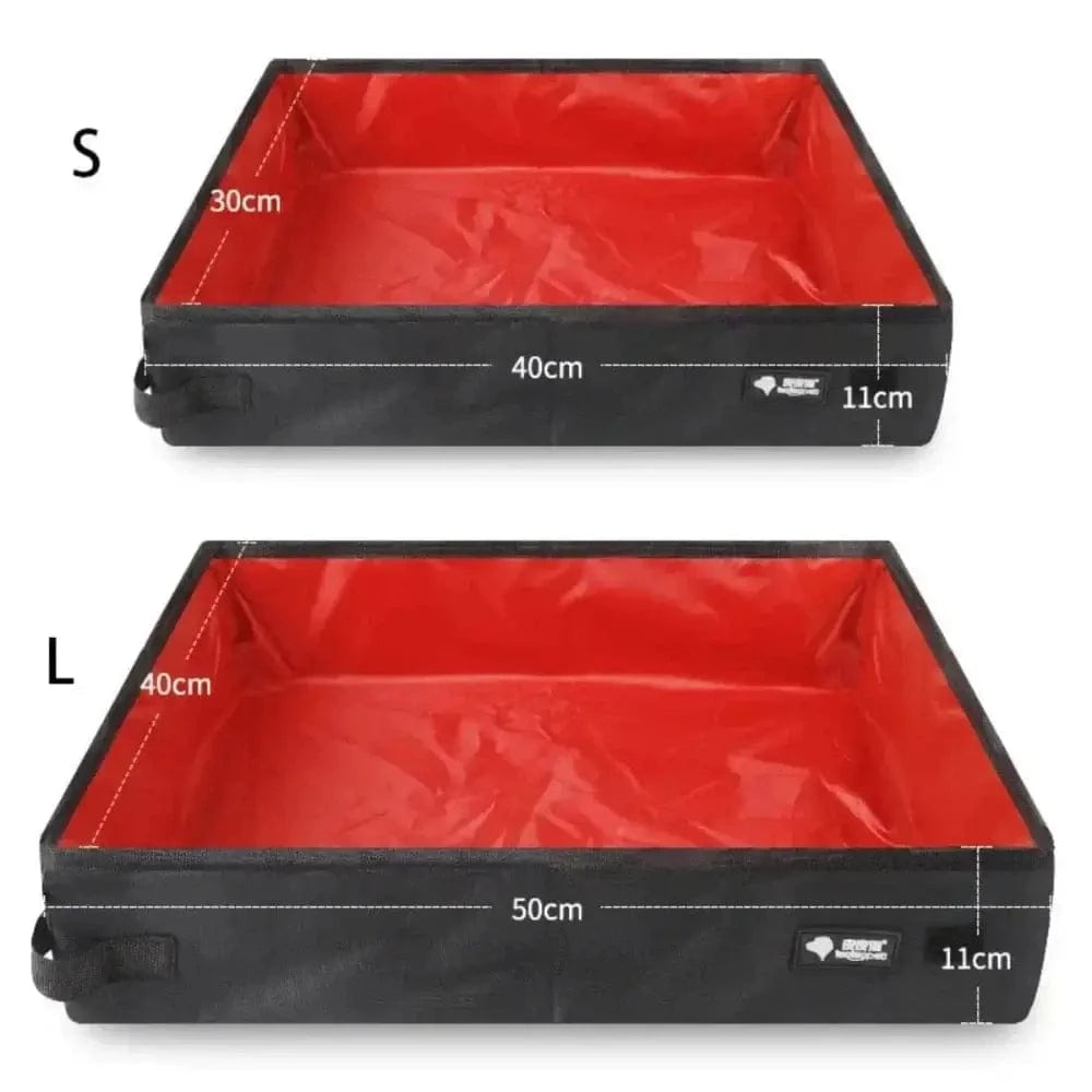 Litière pliable pour voyages