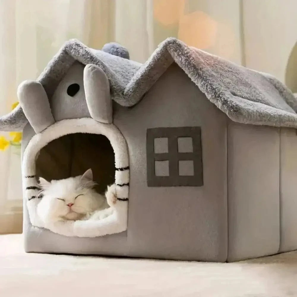 maison en peluche pour chat
