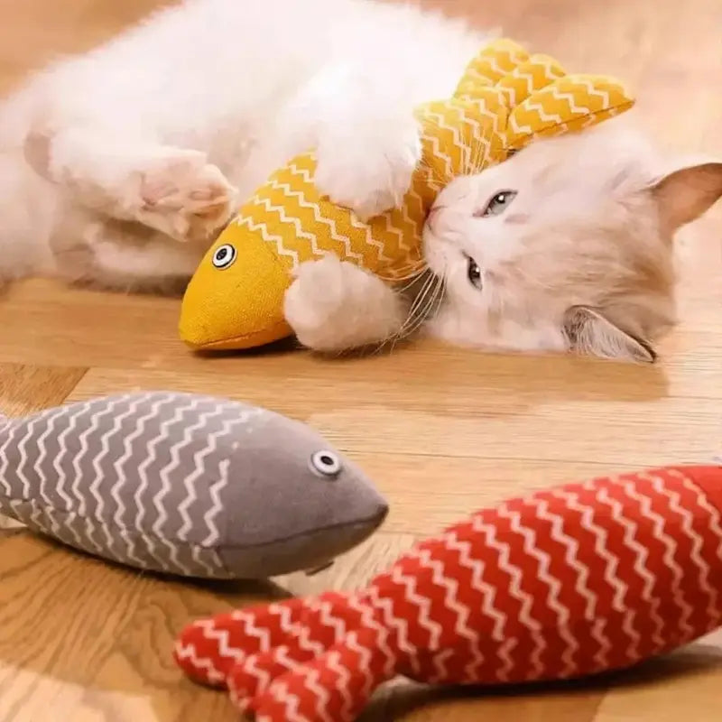 Jouet herbe à chat poisson