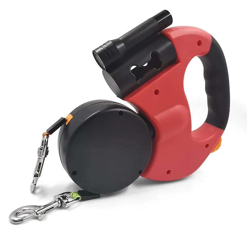 Laisse Rétractable pour Chien 3m | Avec Lampe et Distributeur de Sacs – Image 8