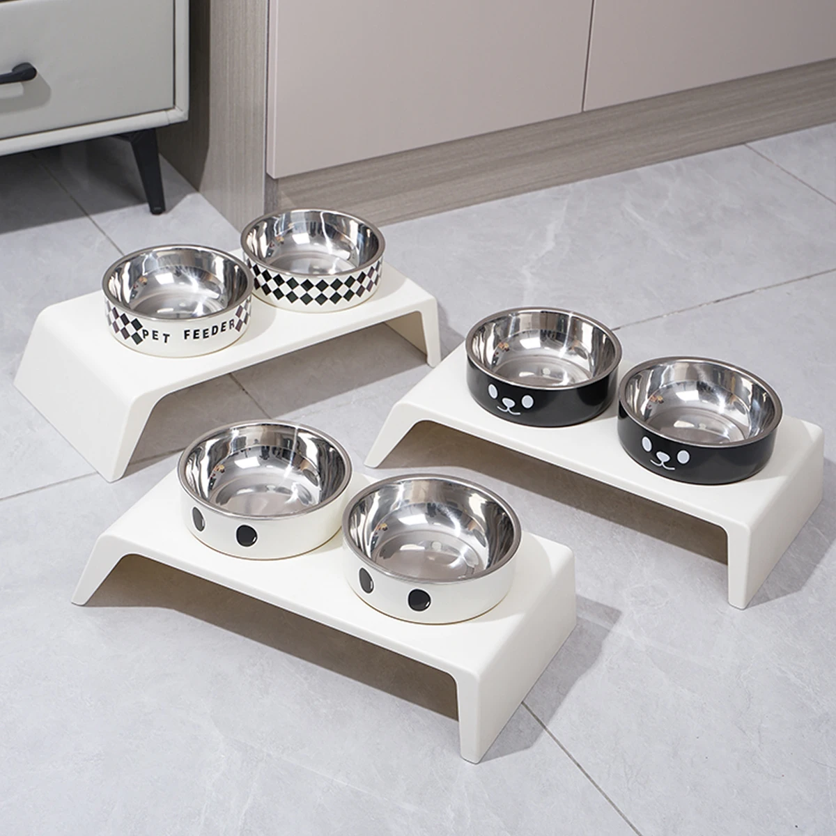 Gamelle Surélevée pour Chien avec 2 Bols Inox – Support Stable pour Eau et Croquettes – Image 5