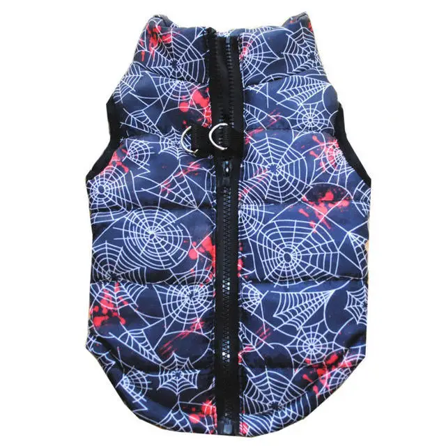 Manteau chaud pour chien – Veste d’hiver matelassée avec harnais intégré – Image 14