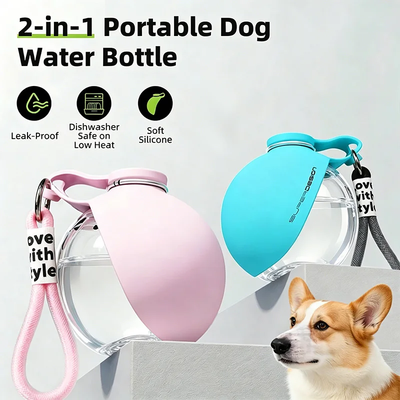 Gourde Portable pour Chien- Bouteille d’Eau de Voyage – Image 2