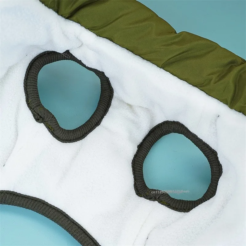 Manteau imperméable pour chien avec harnais intégré – Veste hiver chaude – Image 4