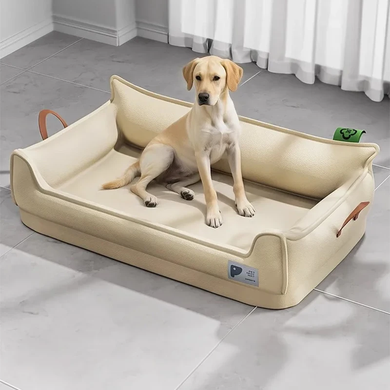 Canapé orthopédique pour chien imperméable – Lit déhoussable lavable
