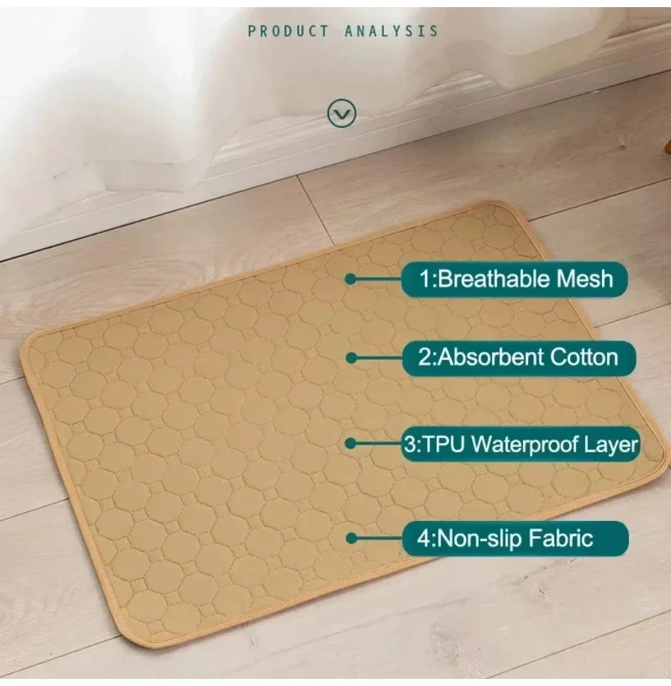 Tapis absorbant imperméable pour chien – Alèse lavable antidérapante – Image 3