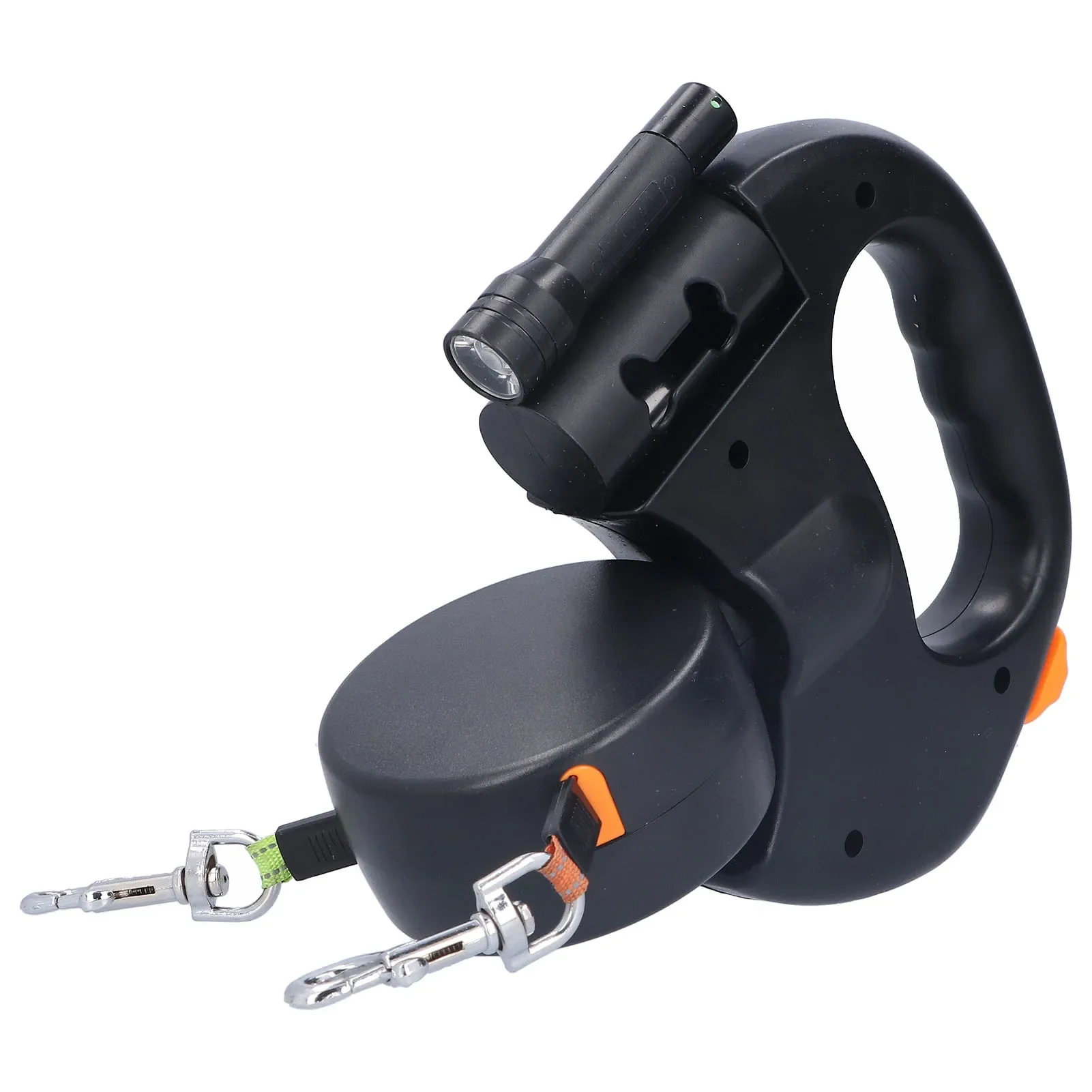 Laisse Rétractable pour Chien 3m | Avec Lampe et Distributeur de Sacs – Image 4