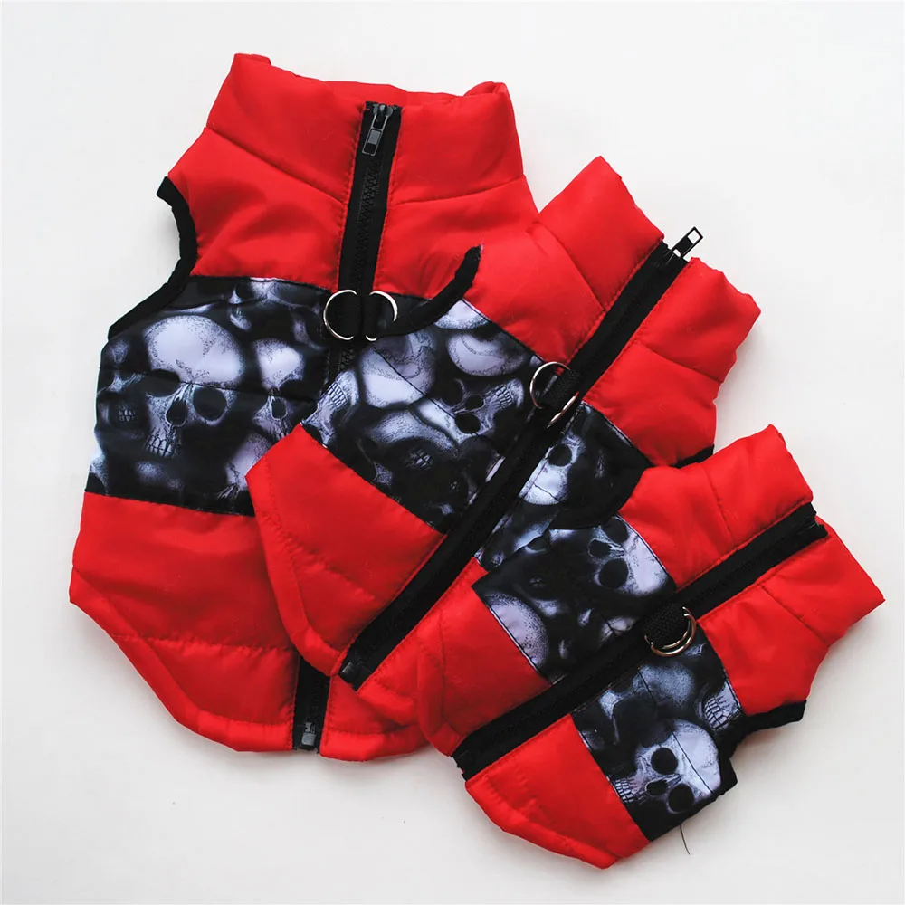 Manteau chaud pour chien – Veste d’hiver matelassée avec harnais intégré – Image 3