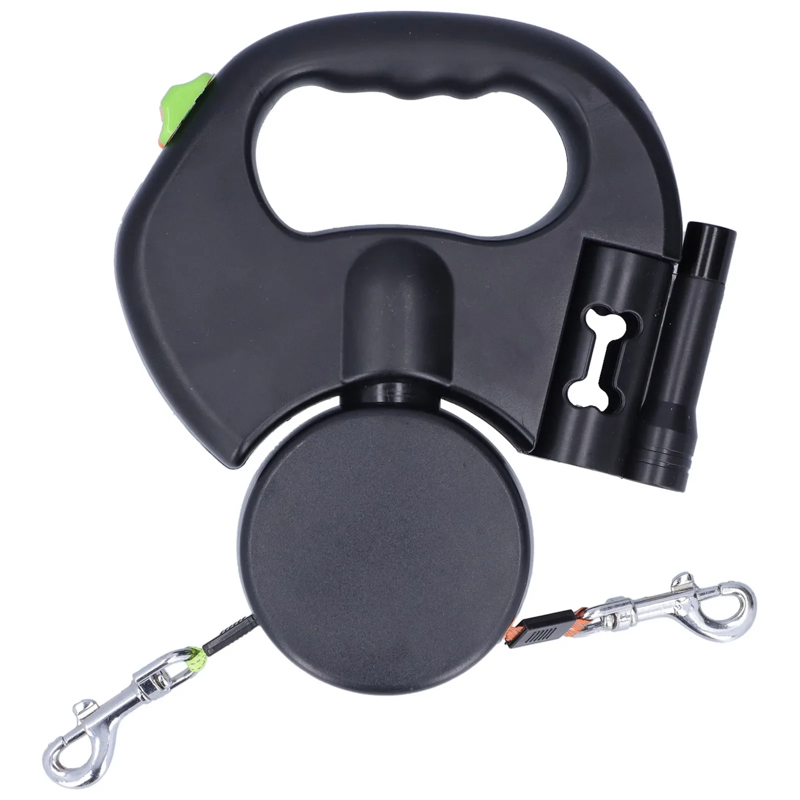 Laisse Rétractable pour Chien 3m | Avec Lampe et Distributeur de Sacs