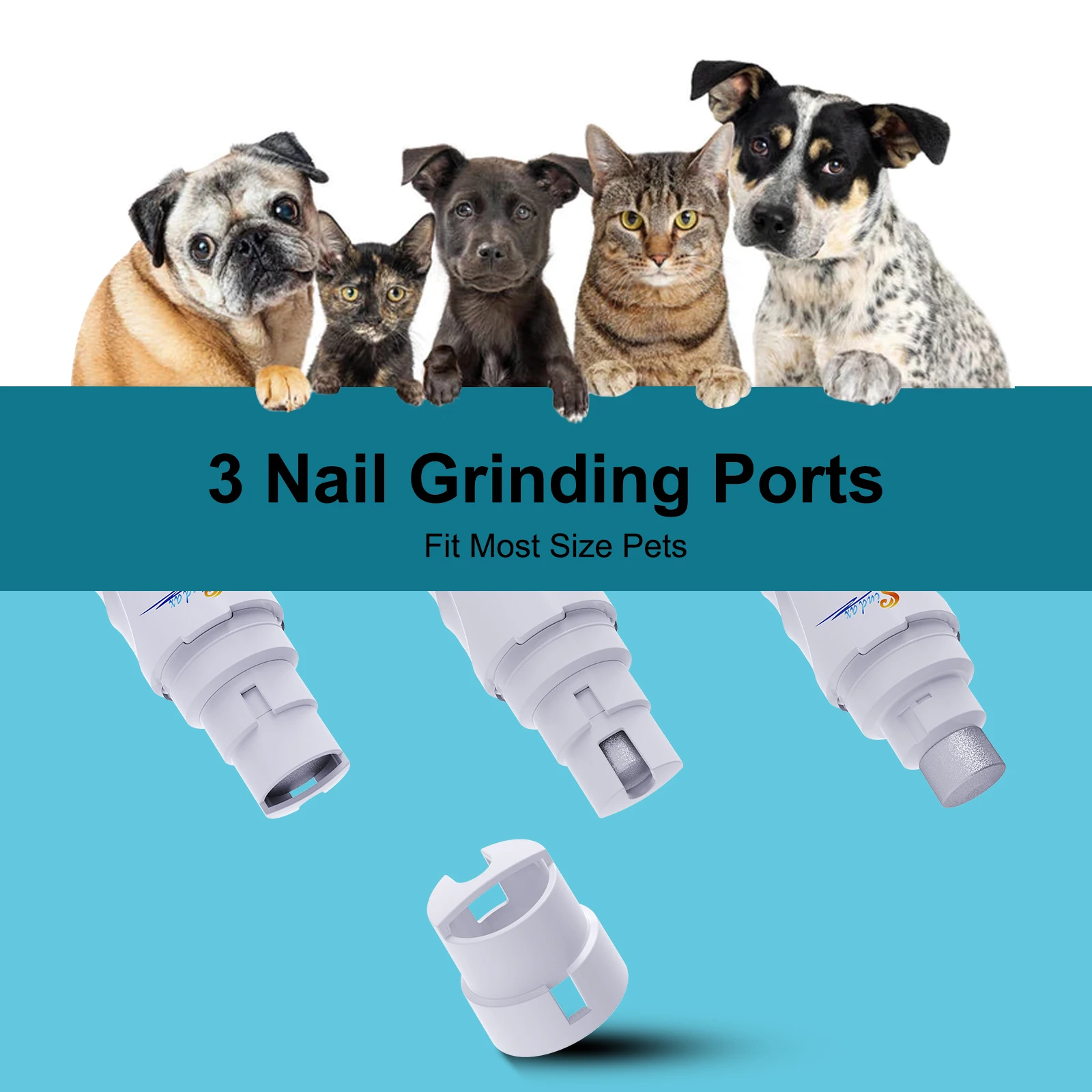 Lime à Griffes Électrique pour Chien | Coupe Ongles USB Silencieux – Image 2