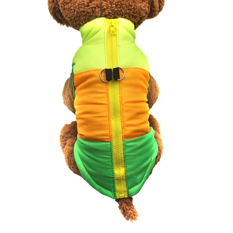 Manteau chaud pour chien – Veste d’hiver matelassée avec harnais intégré – Image 46