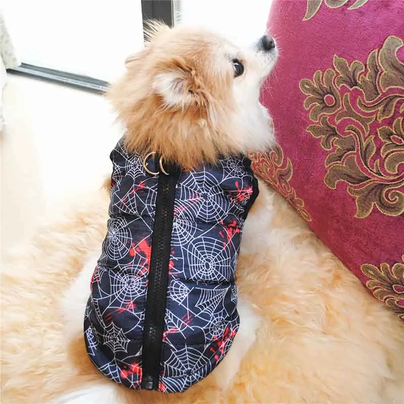 Manteau chaud pour chien – Veste d’hiver matelassée avec harnais intégré – Image 85