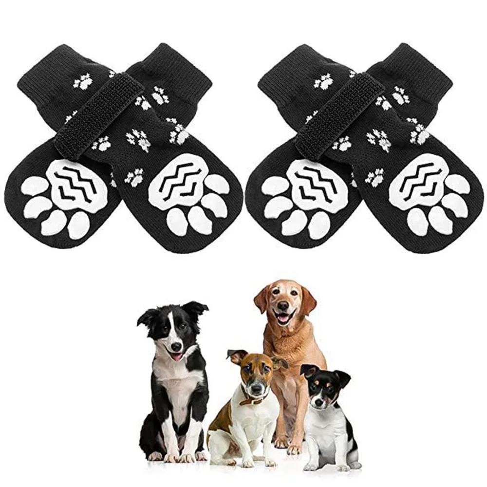 Chaussettes antidérapantes pour chien – Bottines imperméables avec velcro – Image 12