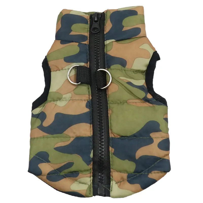 Manteau chaud pour chien – Veste d’hiver matelassée avec harnais intégré – Image 56