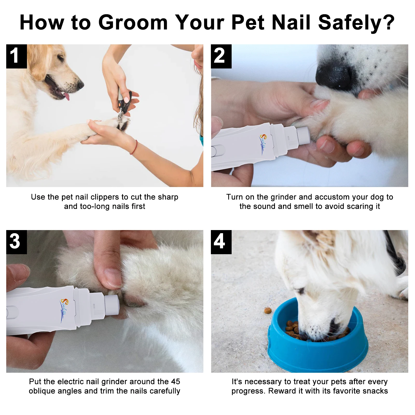 Lime à Griffes Électrique pour Chien | Coupe Ongles USB Silencieux – Image 14