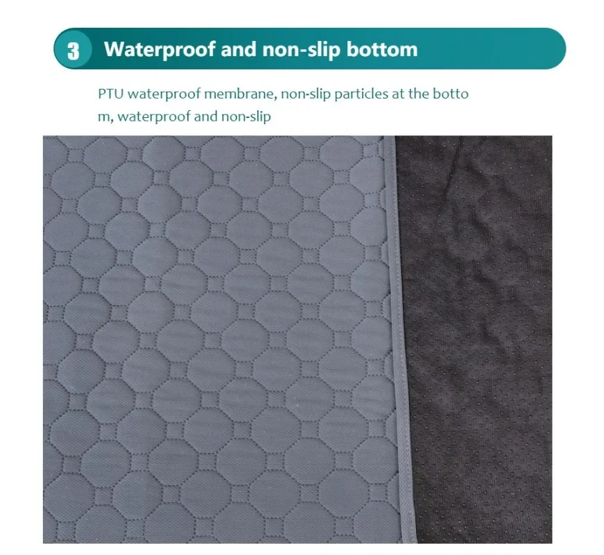 Tapis absorbant imperméable pour chien – Alèse lavable antidérapante – Image 17
