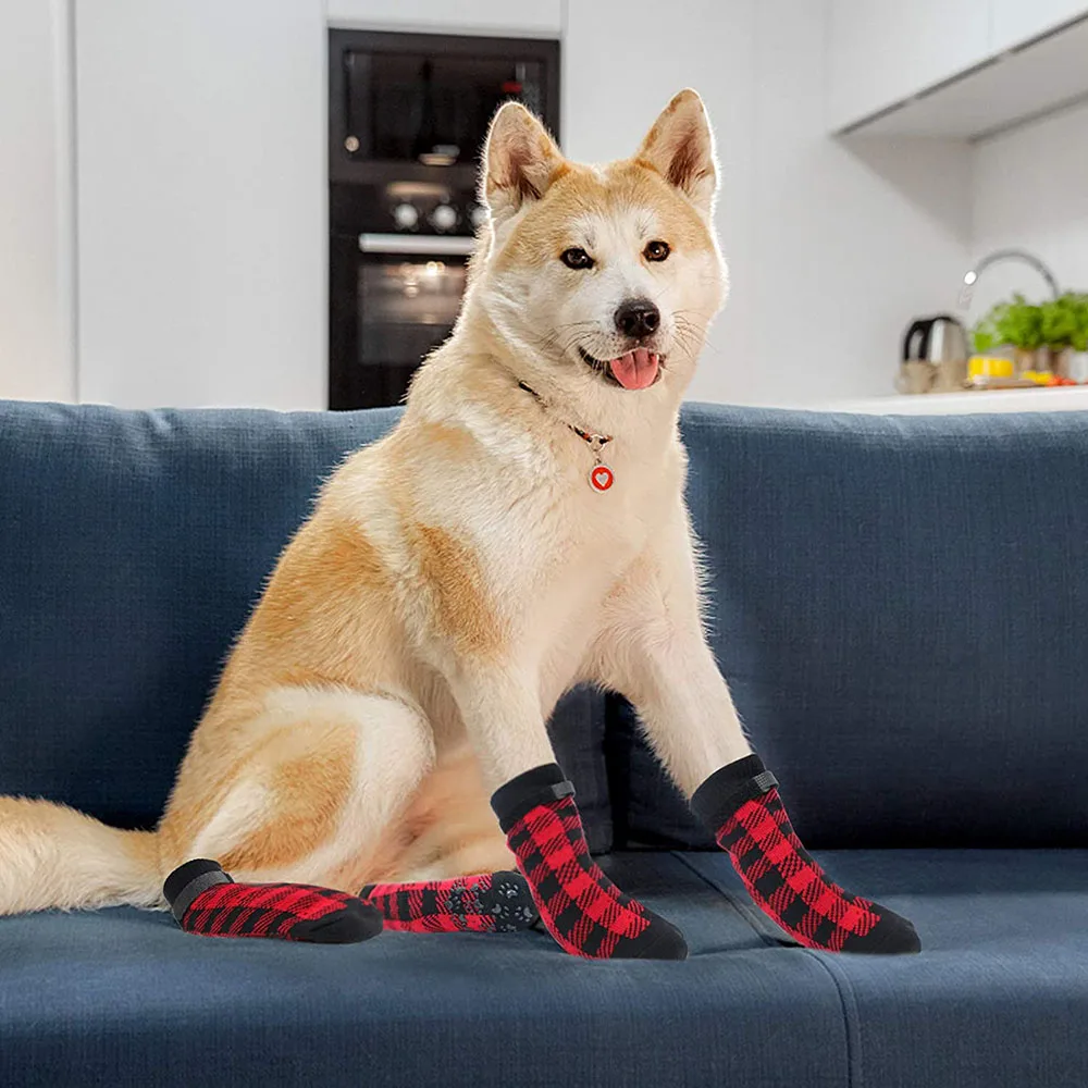 Chaussettes antidérapantes pour chien – Bottines imperméables avec velcro – Image 20