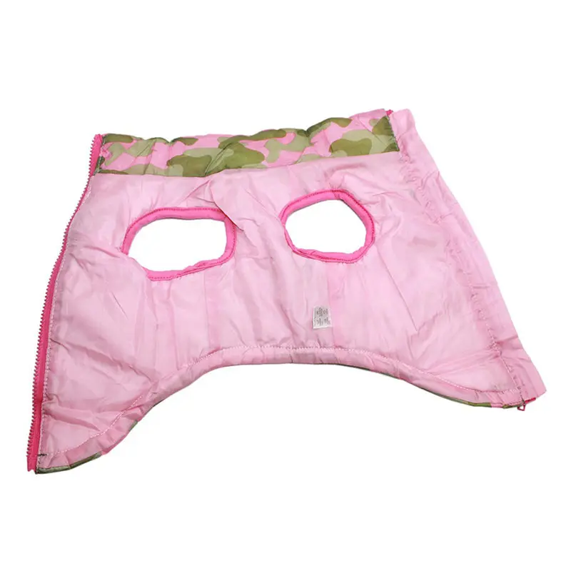 Manteau chaud pour chien – Veste d’hiver matelassée avec harnais intégré – Image 52
