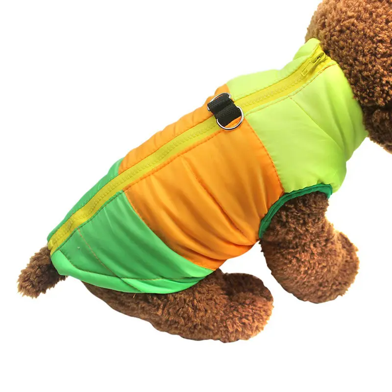 Manteau chaud pour chien – Veste d’hiver matelassée avec harnais intégré – Image 48
