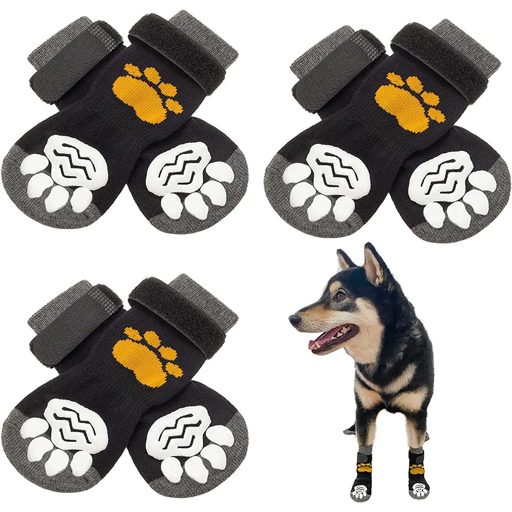 Chaussettes antidérapantes pour chien – Bottines imperméables avec velcro – Image 11