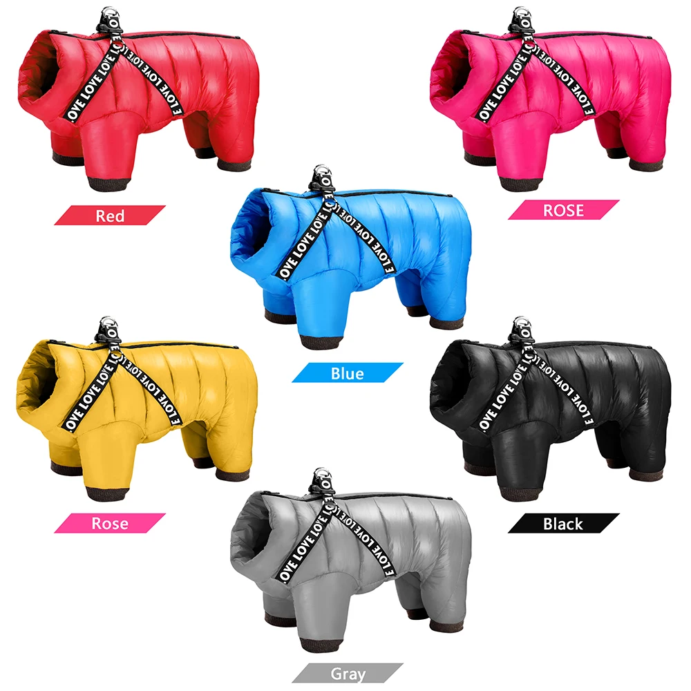 Manteau Chien Imperméable Hiver 4 Pattes - Doudoune Chaude Petit Chien Chihuahua Premium – Image 2