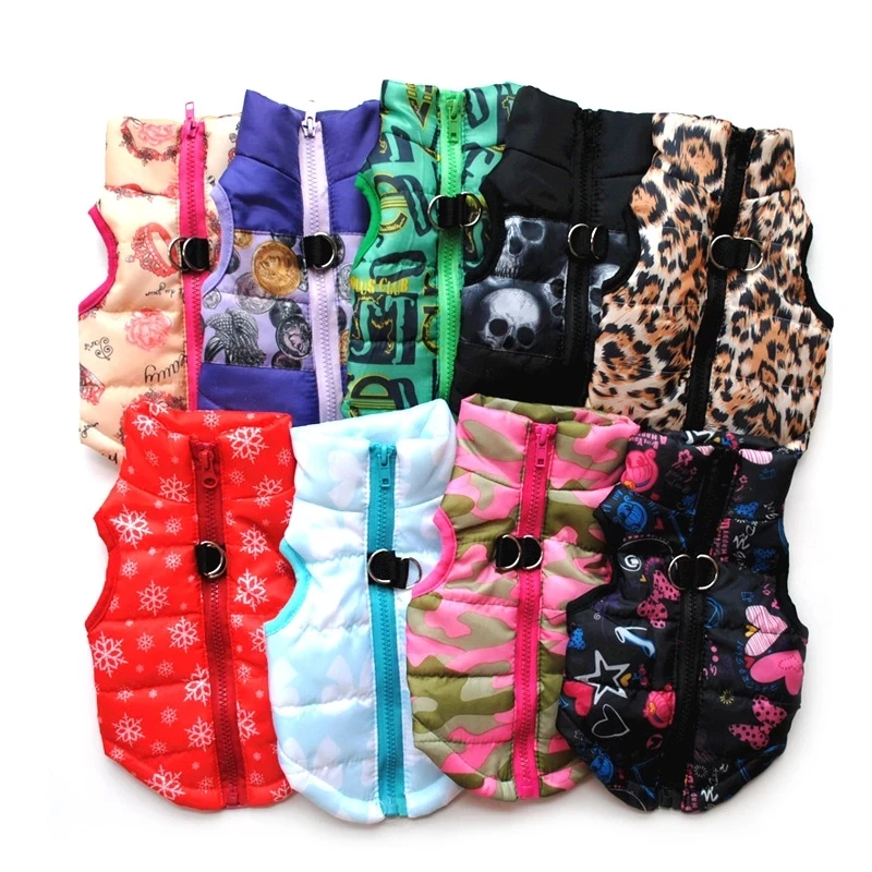 Manteau chaud pour chien – Veste d’hiver matelassée avec harnais intégré – Image 25
