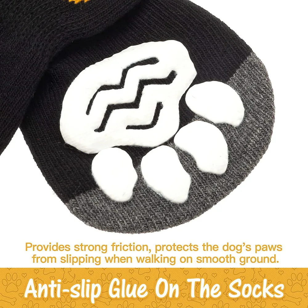 Chaussettes antidérapantes pour chien – Bottines imperméables avec velcro – Image 2