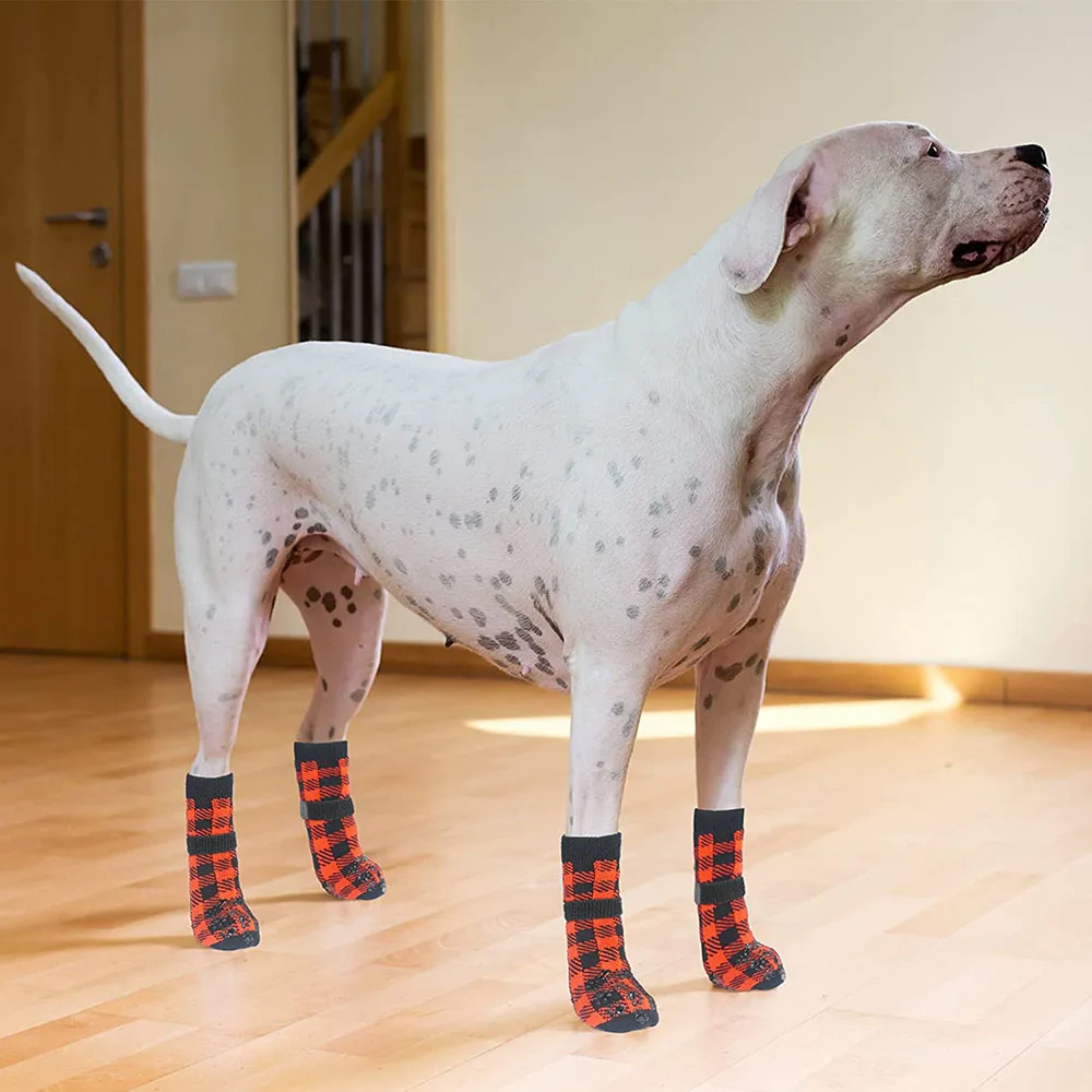 Chaussettes antidérapantes pour chien – Bottines imperméables avec velcro – Image 21