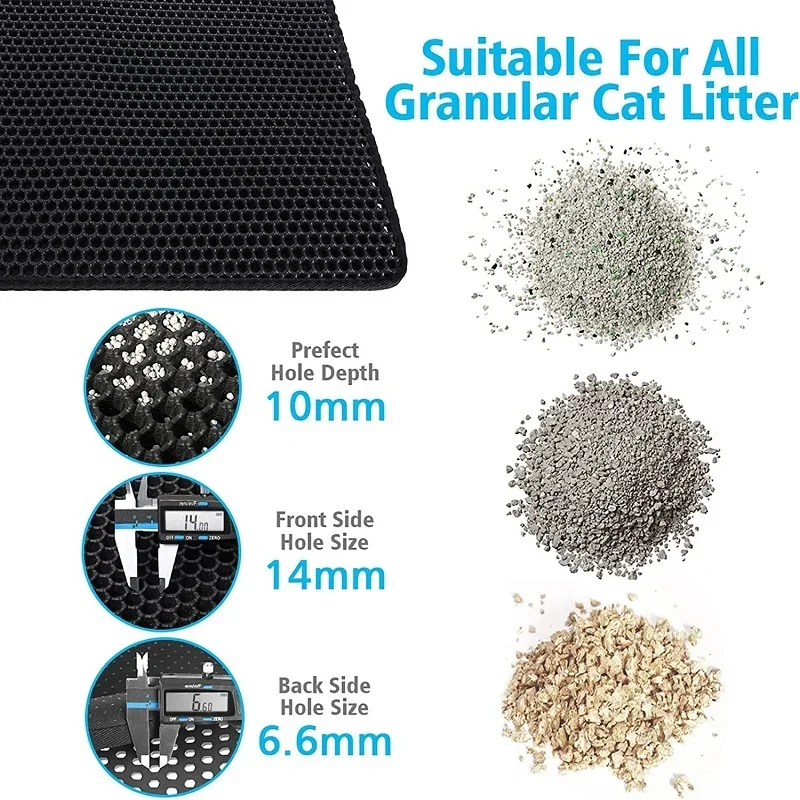 Tapis de Litière pour Chat Double Couche | Imperméable et Anti-Saleté – Image 6