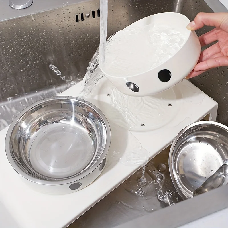 Gamelle Surélevée pour Chien avec 2 Bols Inox – Support Stable pour Eau et Croquettes – Image 3