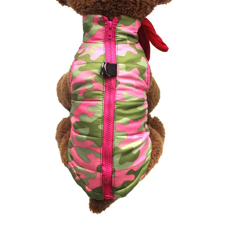 Manteau chaud pour chien – Veste d’hiver matelassée avec harnais intégré – Image 53