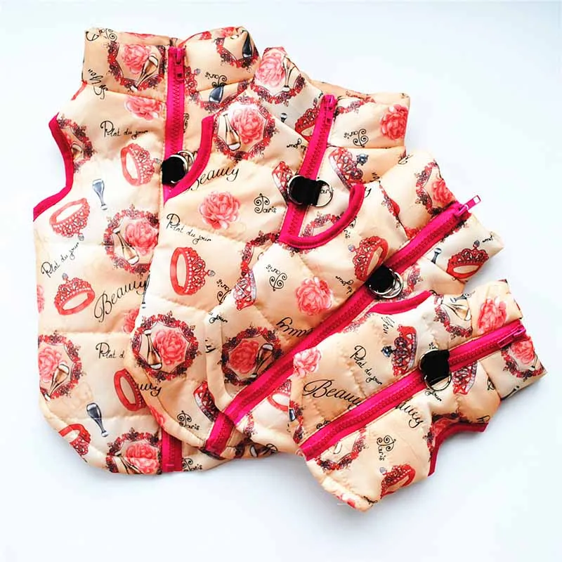 Manteau chaud pour chien – Veste d’hiver matelassée avec harnais intégré – Image 74