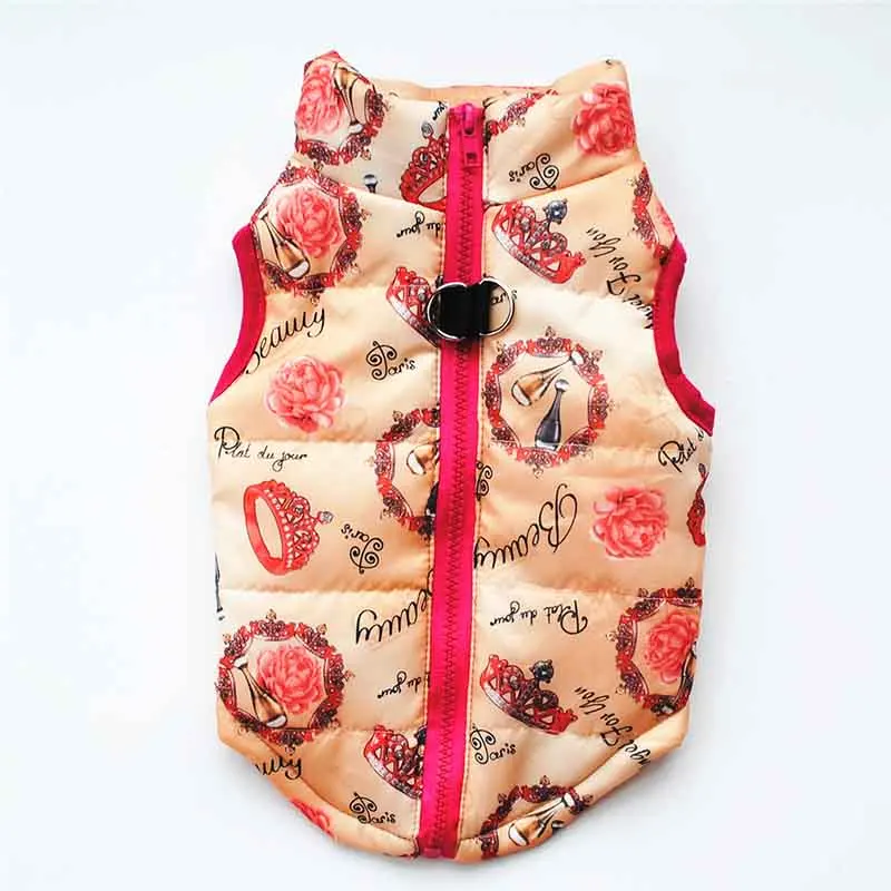 Manteau chaud pour chien – Veste d’hiver matelassée avec harnais intégré – Image 12