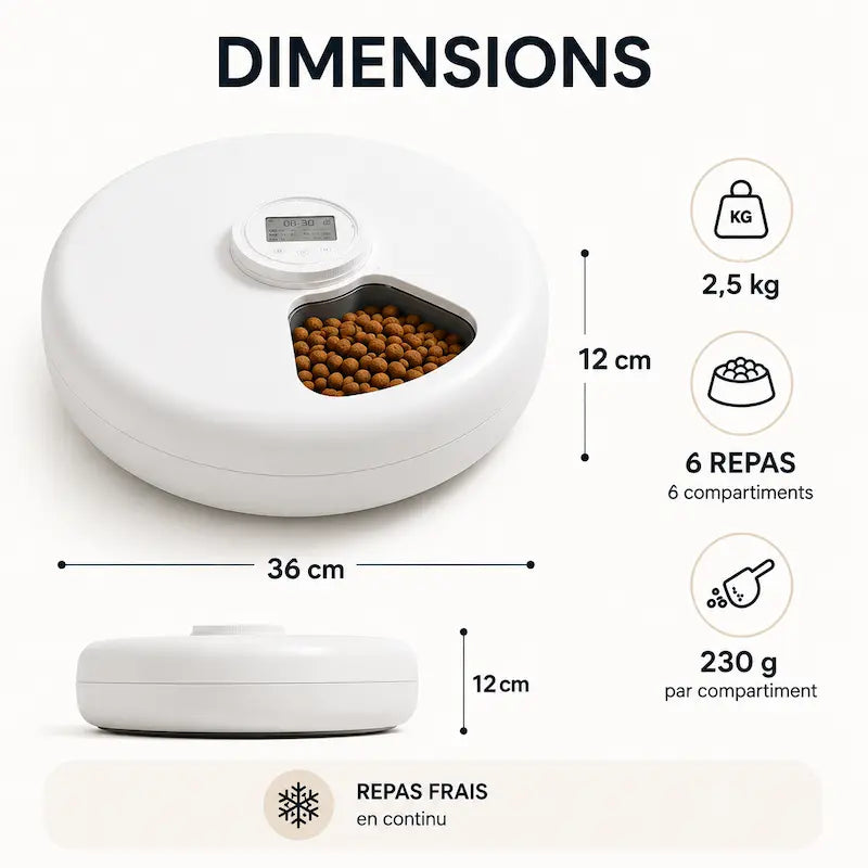 distributeur robuste 6 repas