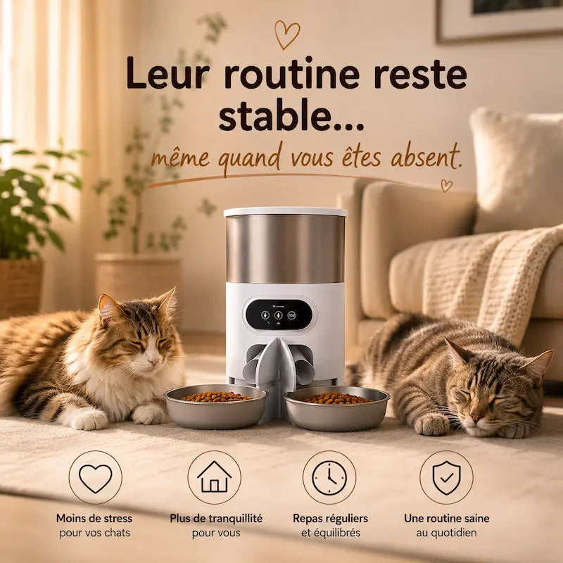 alimentateur automatique 2 chats