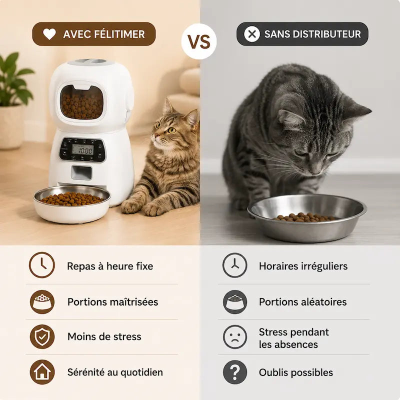 distributeur nourriture chat